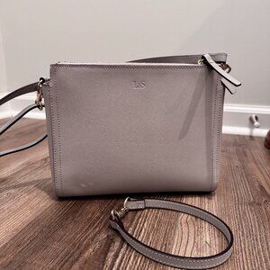 Lo & Sons Pearl Crossbody Bag, Light Grey